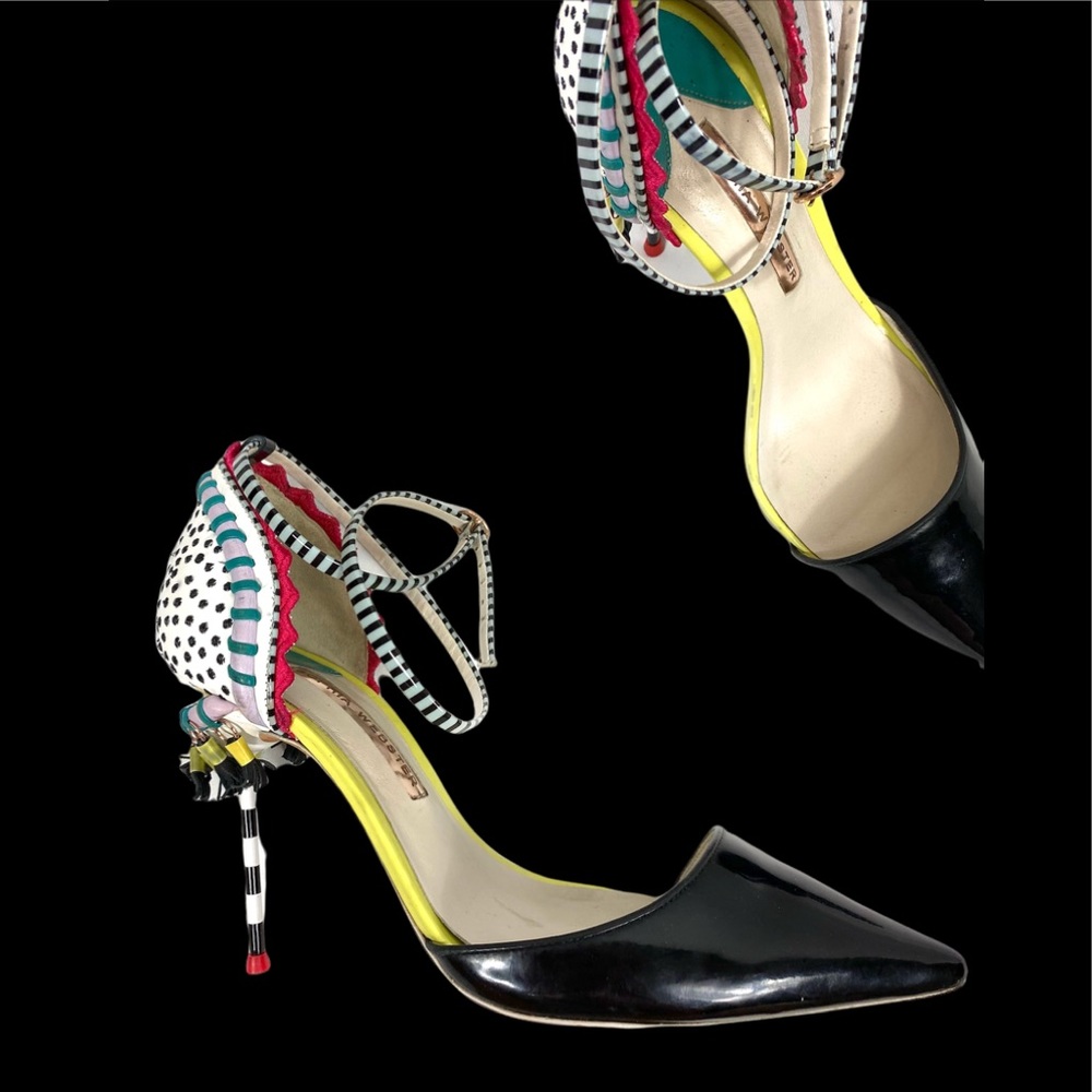 Multi color Sophia Webster Solange tassel fringe leather pumps size 40 - Picture 14 of 14
